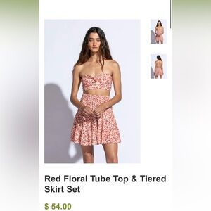 NWT floral skirt co ord set